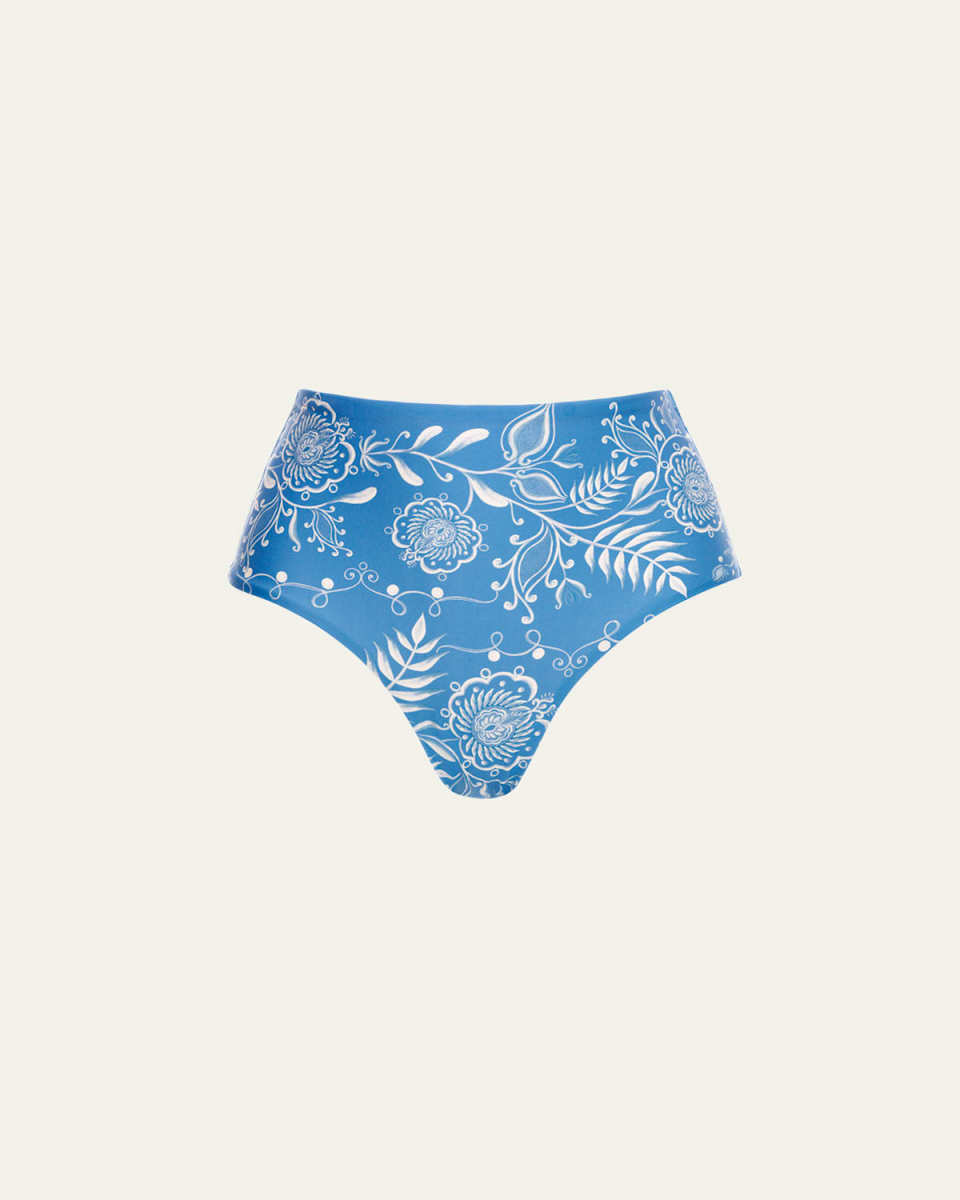 Magenta Floritura Bikini Bottoms